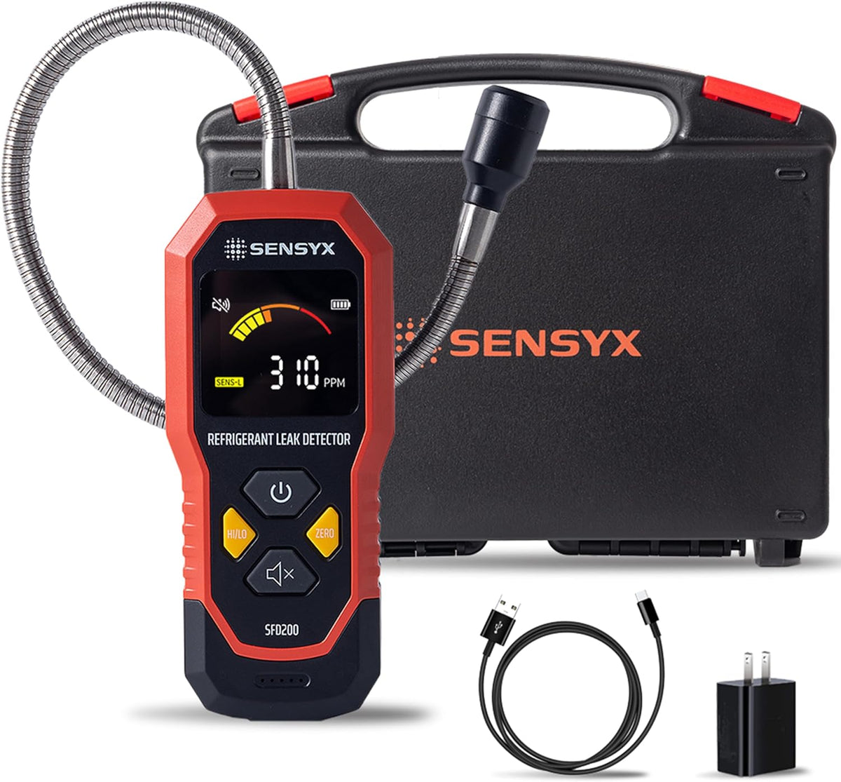 SENSYX SFD201 complete package contents including cables and accessories