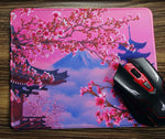 Vivipow japanese landscape mouse pad stitched edge detail