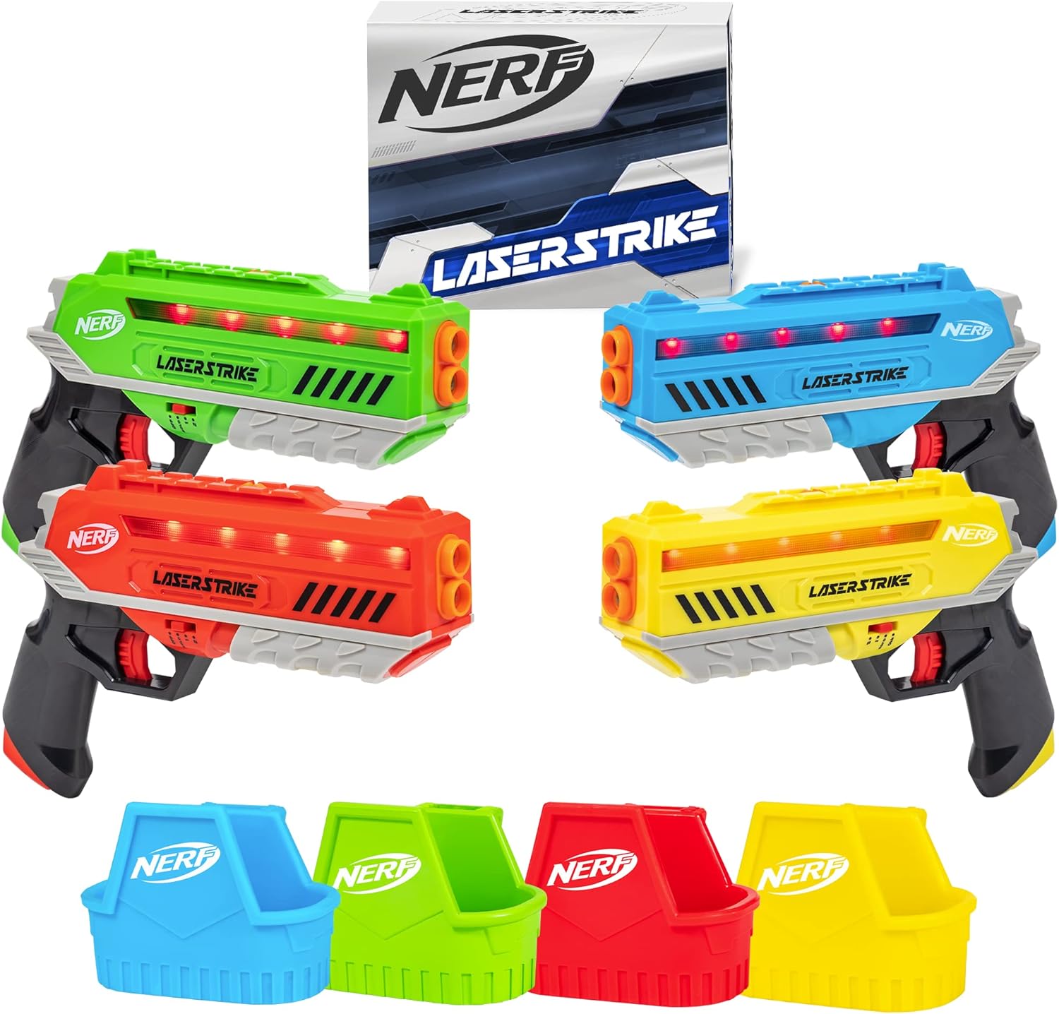 Nerf Laser Strike 4 player laser tag set front view
