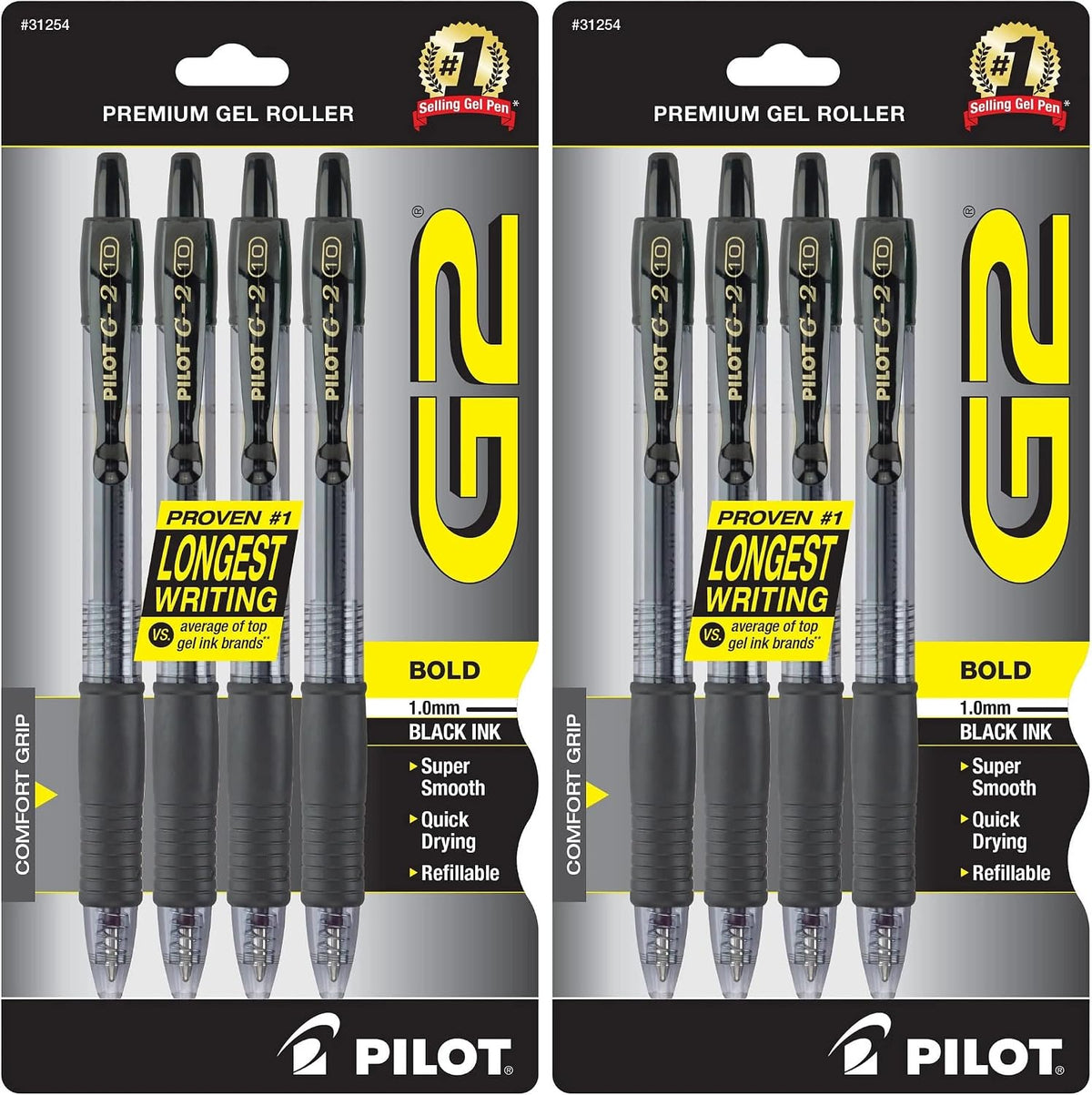 PILOT G2 Premium Rolling Ball Gel Pens, 1.0 mm, Blue Ink, 4-Pack - Image 10