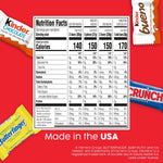 Imported American mini candy bars assortment party pack packaging
