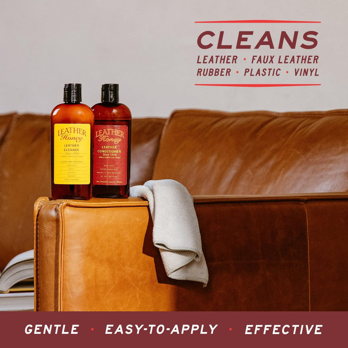 Leather Honey USA imported premium leather care kit bundle