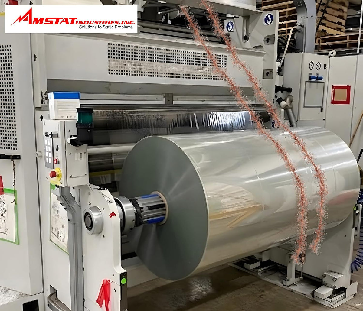Amstat static eliminator displayed in workshop environment