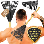Disc Living Beast Rake Back Scratcher front view showing the wide fifteen prong black scratching claw.