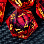 ARUOHHA DND Resin Dice Dragon Eye Liquid Core Polyhedral D and D Dice Set with Gift Box, Green Sharp Edged Dice Role Playing Game D20 D12 D10 D8 D6 D4 - Image 13