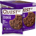 Quest Nutrition Double Chocolate Chip Protein Cookie front packaging.