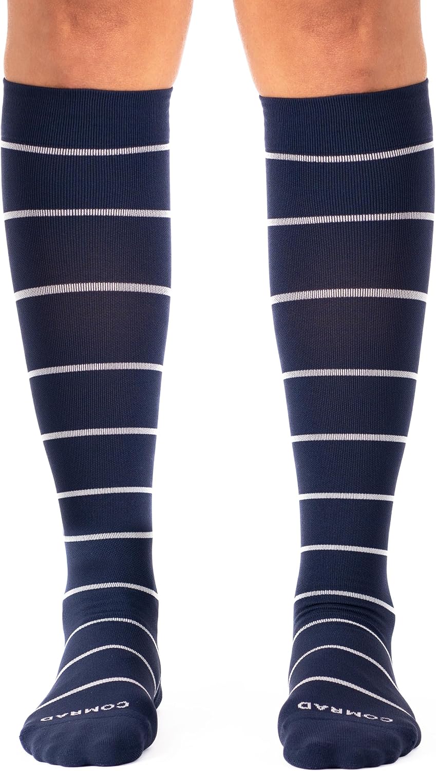 Nylon Knee High Socks - 15-20mmHg Graduated Compression Socks - Soft & Breathable Support Unisex Socks - Image 10