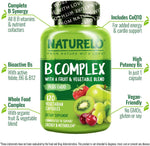Naturelo supplement bottles side profile view