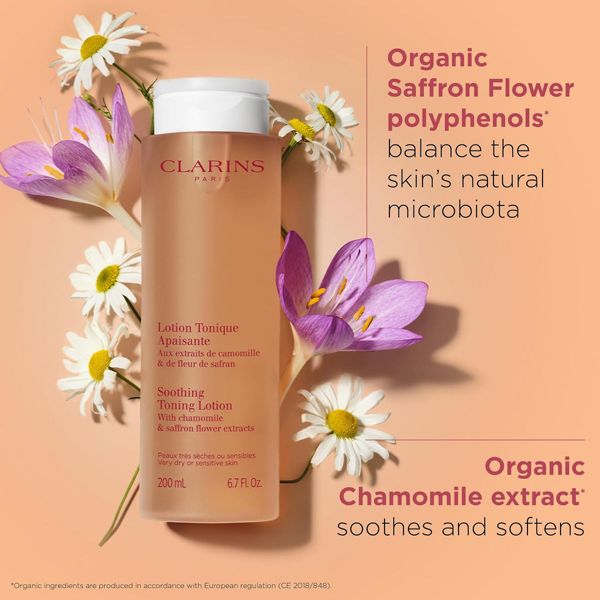 Clarins face toner bottle cap open texture preview