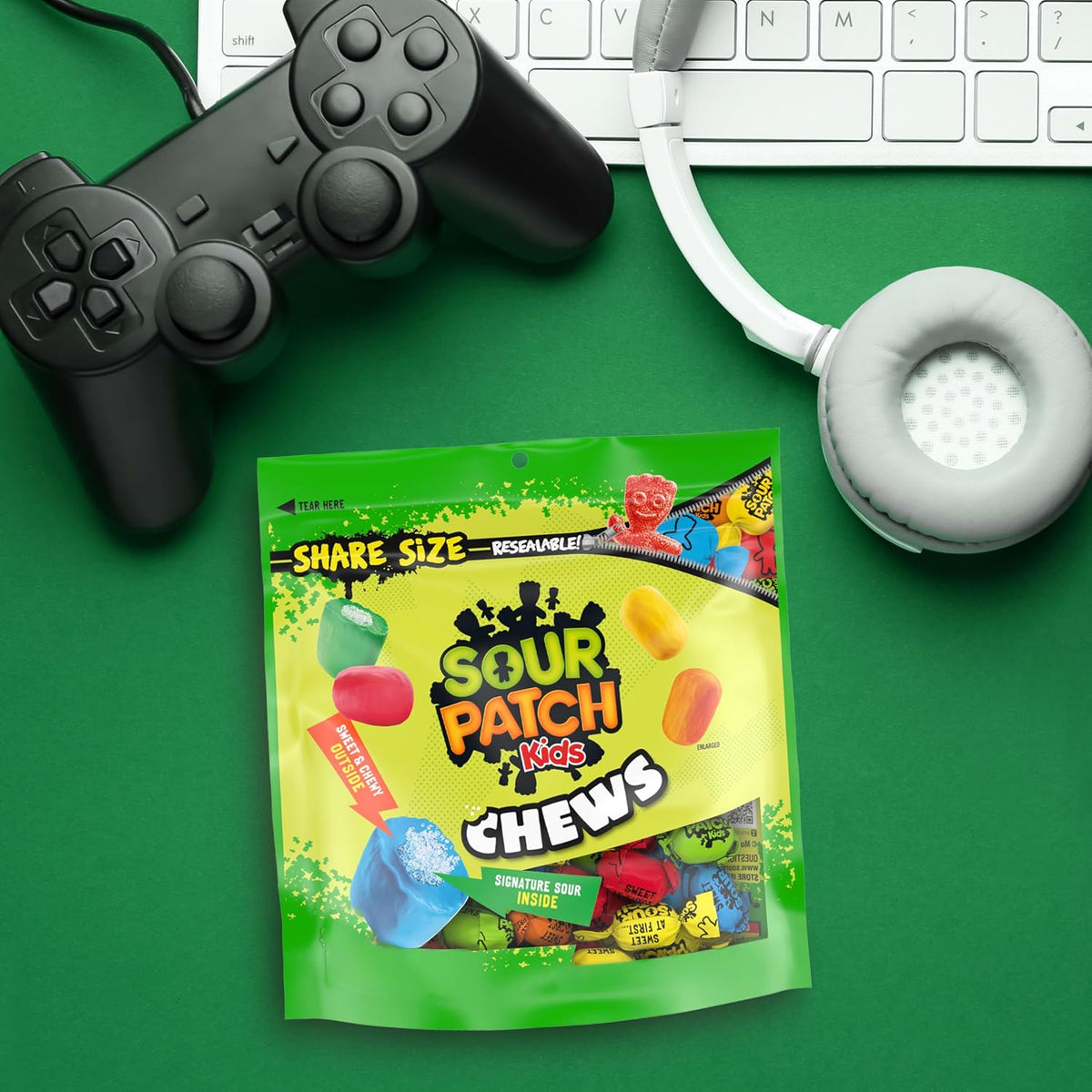 Sour Patch Kids Chews sweet and sour fruit candy display