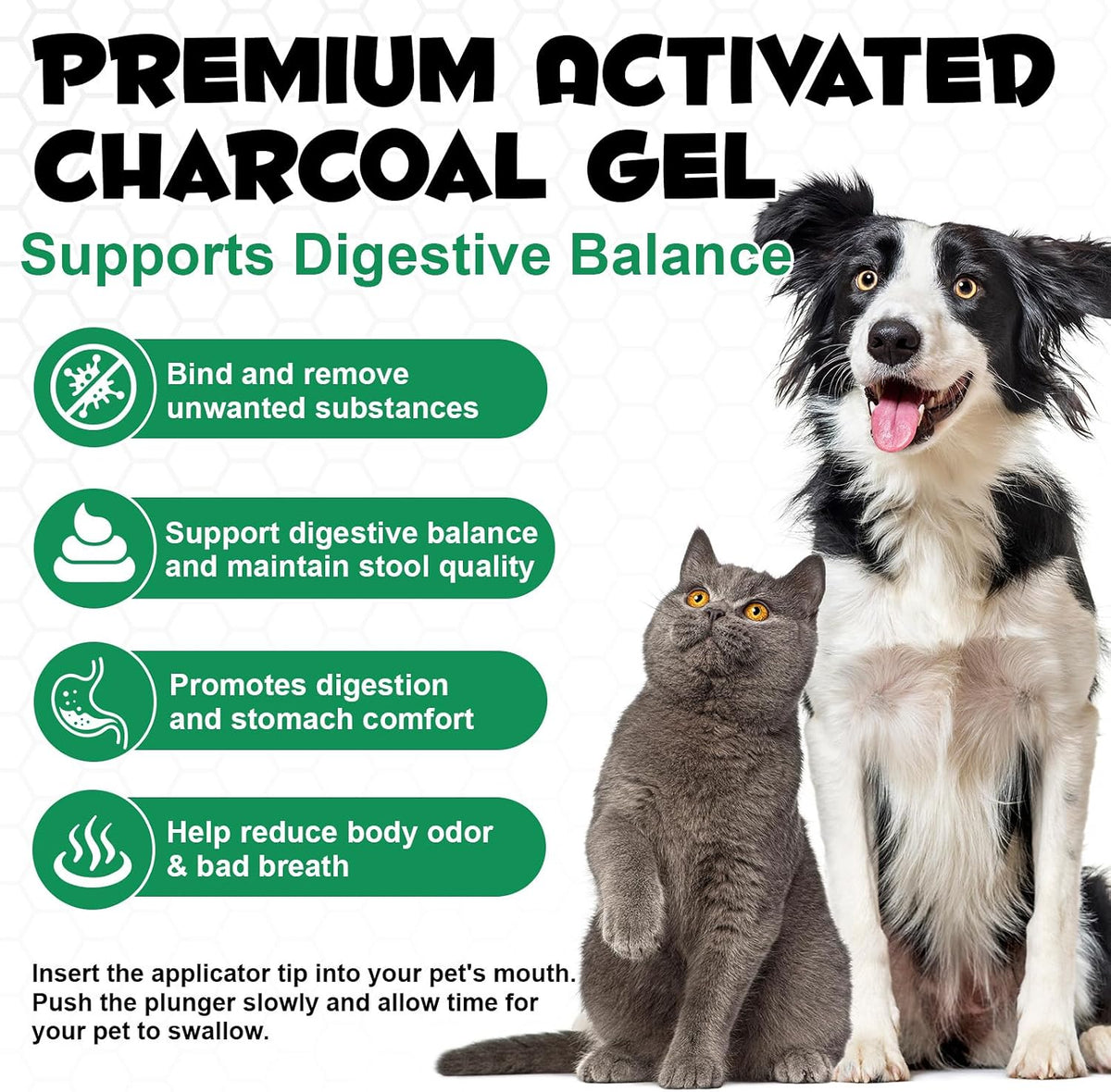 MXCZBSM oral gel syringe container for dogs and cats