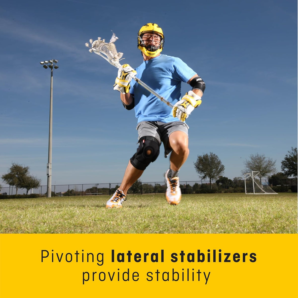 Futuro adjustable knee brace lateral side hinges