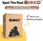 GUKCO automated vibrating dog ball toy plush turtle style sitting on floor