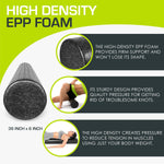 ProSource fitness foam roller showing high density EPP texture detail