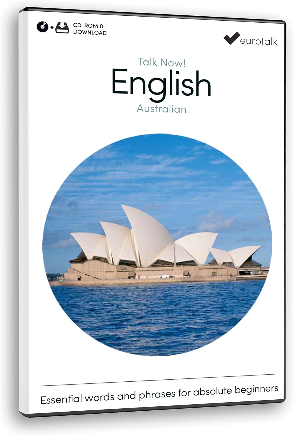 EuroTalk Talk Now Australian English software front view packaging cover