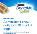 Dentalife ActivFresh Dog_Chews for Mini and Small Dogs 5-20 lbs., Dental-Chews to Freshen Breath, Chicken Flavor, 16.9 oz., 56 Chews - 56 ct. Pouch (Pack of 2) - Image 9