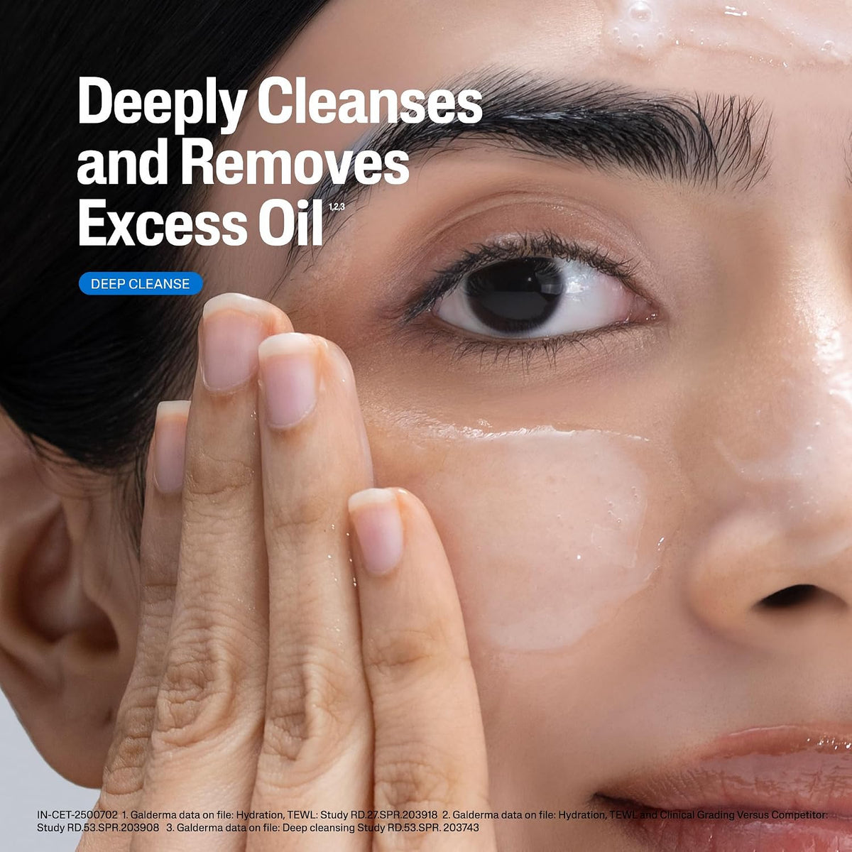 Cetaphil oily skin cleanser lifestyle application shot