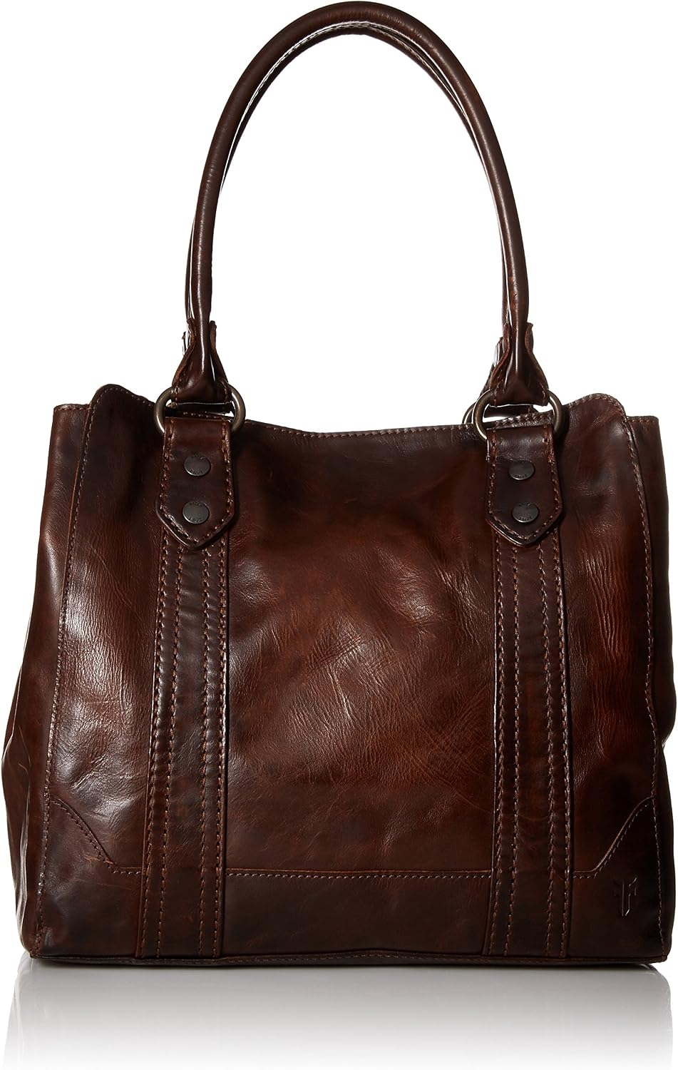 FRYE Melissa Tote lifestyle shot showcasing daily storage capacity