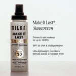 Milani prime set protect sunscreen mist packaging details