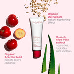 Clarins Beauty Flash Balm texture preview on skin