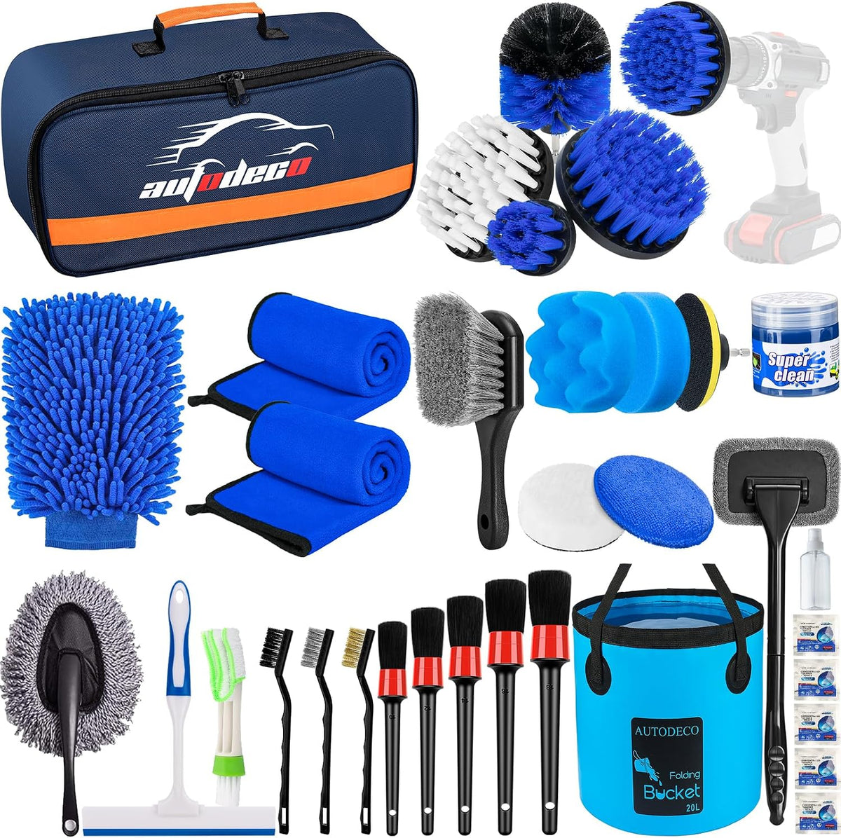 Autodeco complete auto detailing set for exterior polishing