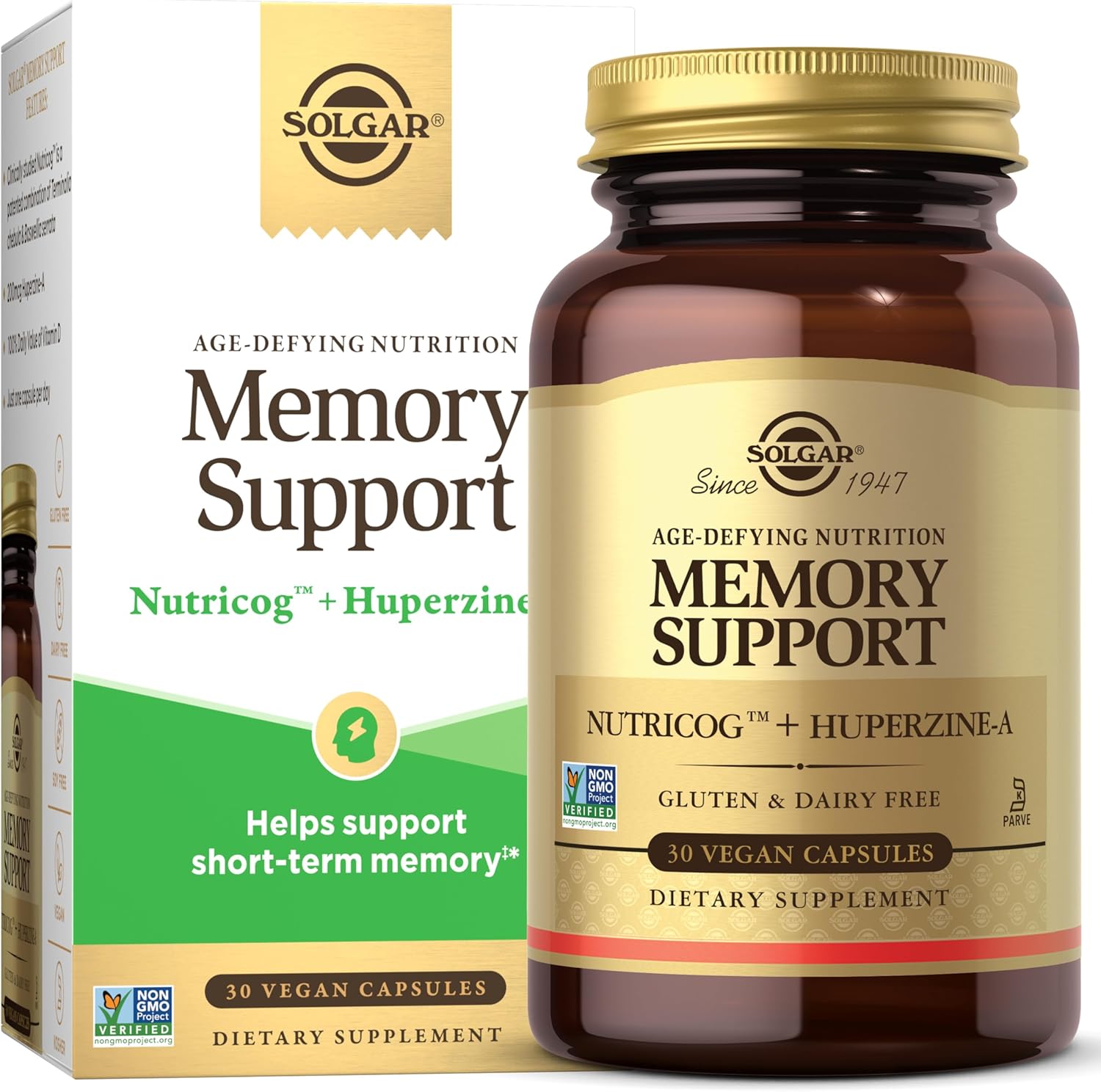 Solgar Memory Support supplement bottle front view