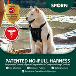 Sporn nylon mesh dog harness for large breeds