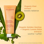 Clarins exfoliating face wash rear packaging details
