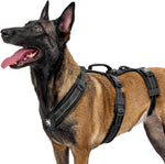 OneTigris Dog Harness No Pull, Adjustable Tactical Harness with Soft Padding, Y-Shaped Reflective Easy Walk Dog Harness for Medium and Large Dogs - Image 9
