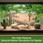 Rainflow reptile vines with suction cup mounting hardware