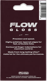 Contoured finger indentation detail on Dunlop Flow pick