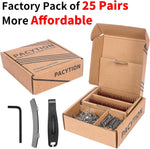 Pacytion 25 pairs bicycle disc brake pads box packaging