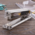 Transparent acrylic stapler top loading chamber open