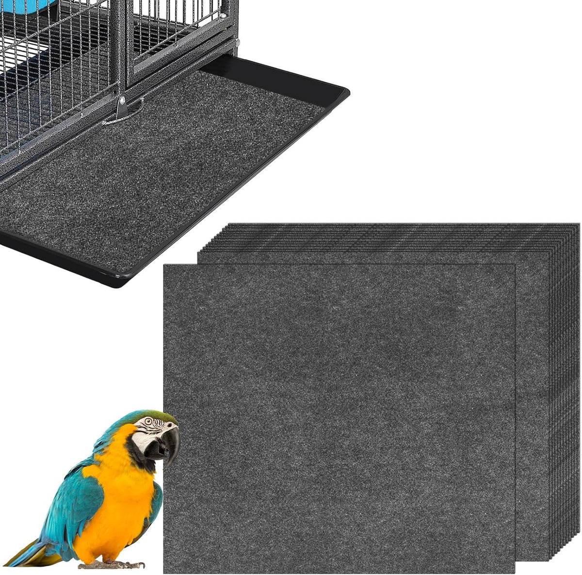 Tababao disposable bird cage liners 30 pack front view