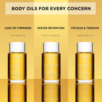 Clarins Tonic Body Treatment Oil label close up
