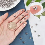 NBEADS rust resistant 304 stainless steel rondelle crafting beads