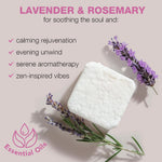 Chill for relaxation lavender rosemary shower steamer block