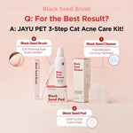 JAYU PET Black Seed Brush - Cat Grooming Brush for Chin Acne & Blackhead Exfoliation, Double-sided (1PCS) - Image 9
