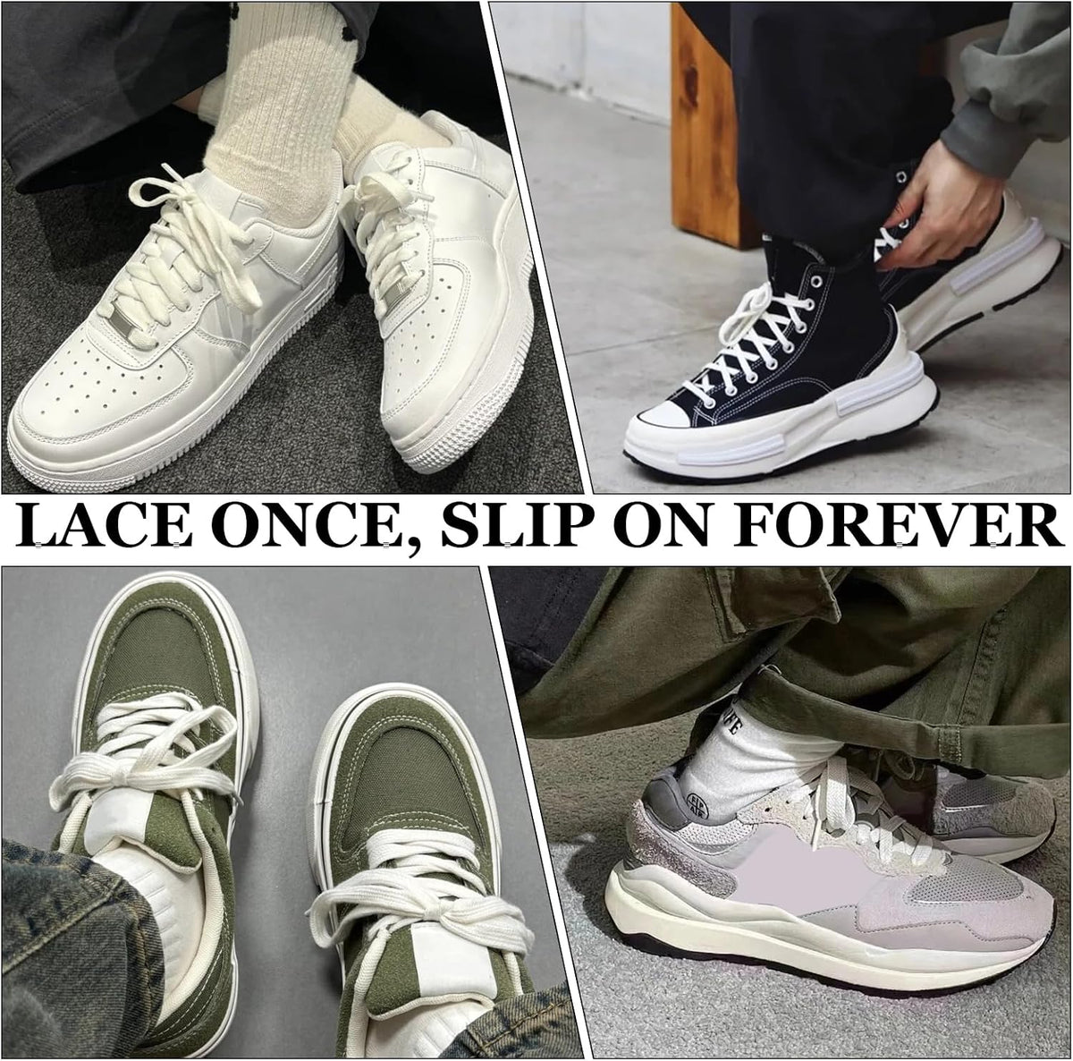 Topdatry 54 inch shoelaces flexibility demonstration