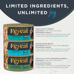 Reveal tuna fillet wet cat food in broth