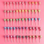 Individually wrapped Dum Dums candy packaging