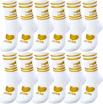 Cutecrop 12/24/48 Pairs Cheerleader Gifts Cheerleader Socks Cheer Ankle Sock for Women Girls Team Cheer Accessories - Image 10