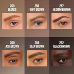 Maybelline Brow Inserts texture and swatch on skin