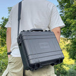 Side profile of portable ABS engineering plastic drone case