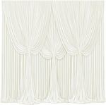 Tao-Ge ivory backdrop curtains front view setup for wedding stage