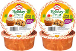 Close up of sweet candied pineapple fruit wedges