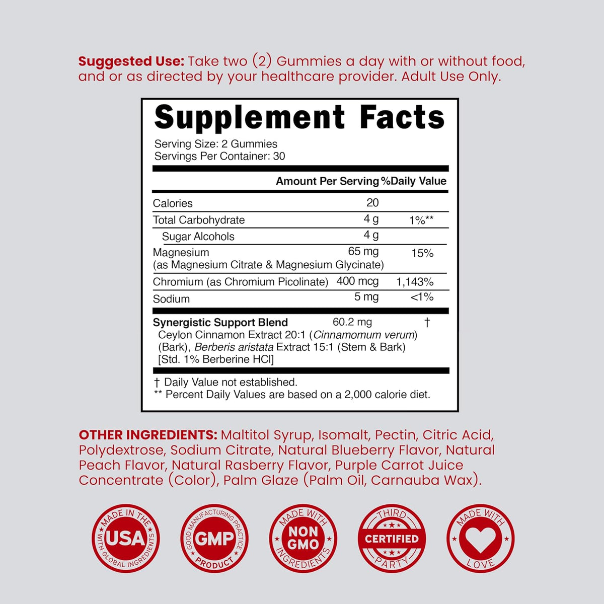 Dorado Nutrition supplement bottle held in hand