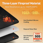 Amerbro 31x24 inch black fireproof countertop protector