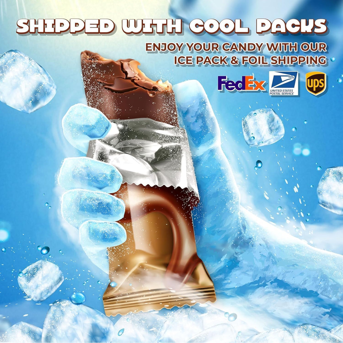 ItsDelish dark chocolate coffee candy poured into a glass office snack bowl