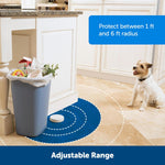Premium USA imported PetSafe wireless pet training barrier placed near furniture.